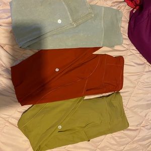 RED lululemon leggings.